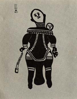 Eskimo Mother with Fox Trap