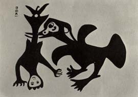 Sea Goddess Held by Bird