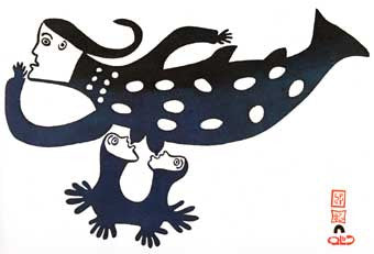 Sea Goddess Feeding Young