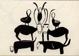 Caribou and Birds