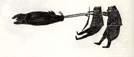 Men Pulling a Walrus