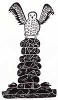 Owl on Cairn