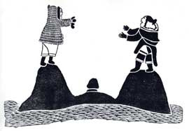 Lovers Stranded on Tidal Island