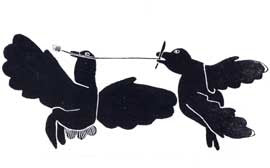 Birds Playing