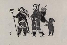 Family Collecting Kelp