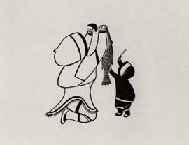 Mother and Child with Fish