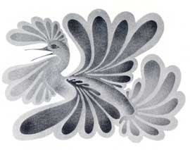 Bird in Winter Clouds