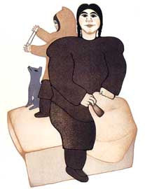 Scraping Caribou Hide