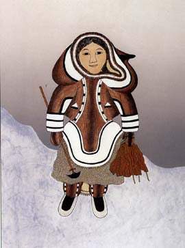Woman Gathering Kelp