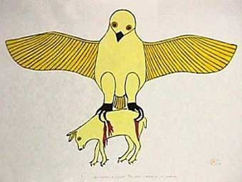 Owl Catches A Rabbit