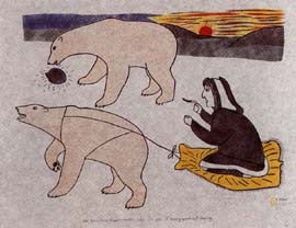 The Bear Cares For Adoptive Mother