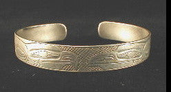 Sterling silver bracelet with traditional tribal designs