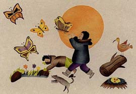Four Butterflies