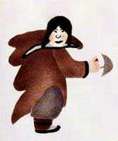 Woman Holding Ulu