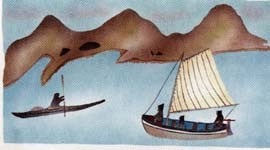 Hunting by Boat Near Uttuusivik