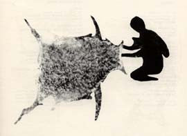 Scraping Caribou Skin