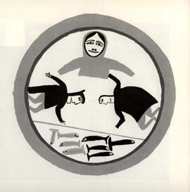 Inuit Family in the Moon