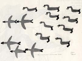 Geese in Flight