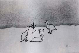 Three Ptarmigans
