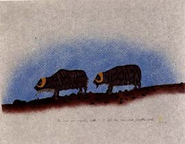 Muskox Migrating South