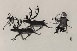 Caribou and Hunter