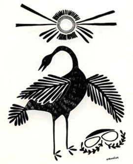 Crane and Sun