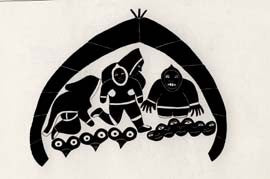Angekok in the Tent (Shaman in the Tent)