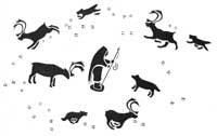 Dogs Chasing Caribou