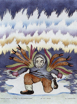 Shaman Spirits Whistling at the Northern Lights