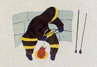 Fisherman Behind a Windbreak