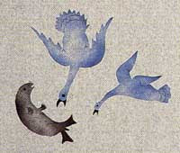 Seagulls and Seal