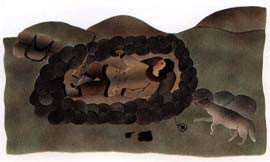 Sleeping Caribou Hunter