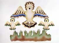 Joyful Family of Owls