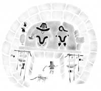 My Mother and I Inside the Igloo