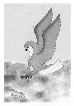 An Owl Preys on a Lemming