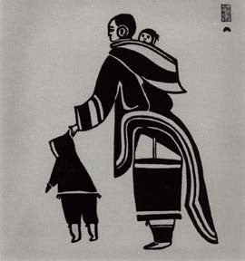 Eskimo Mother and Children
